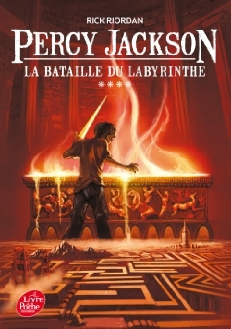 Percy Jackson - Tome 4 - La bataille du labyrinthe - Riordan Rick, Pracontal Mona, Rocco John, Pracontal Mona de - POCHE JEUNESSE