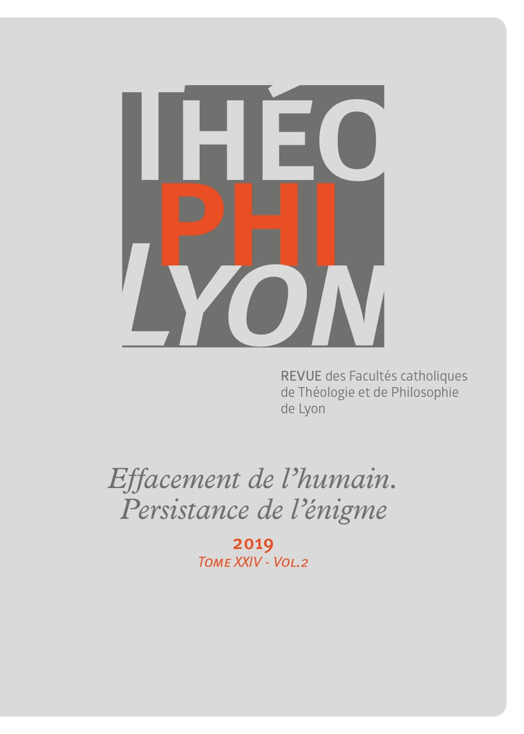 Théophilyon XXIV vol 2 - 2019 -   - ARTEGE PRESSE