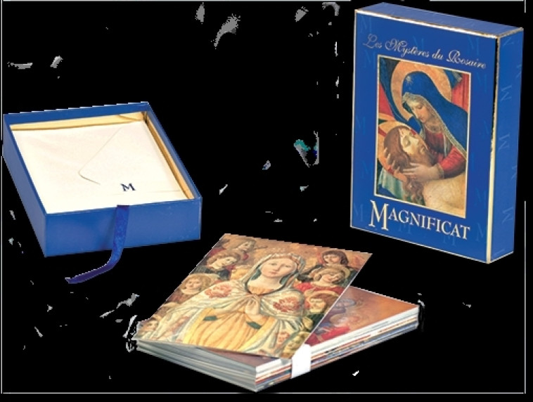 COFFRET 20 CARTES CORRESPONDANCE LES MYSTERES DU ROSAIRE (+ ENVELOPPES) - XXX - MAGNIFICAT