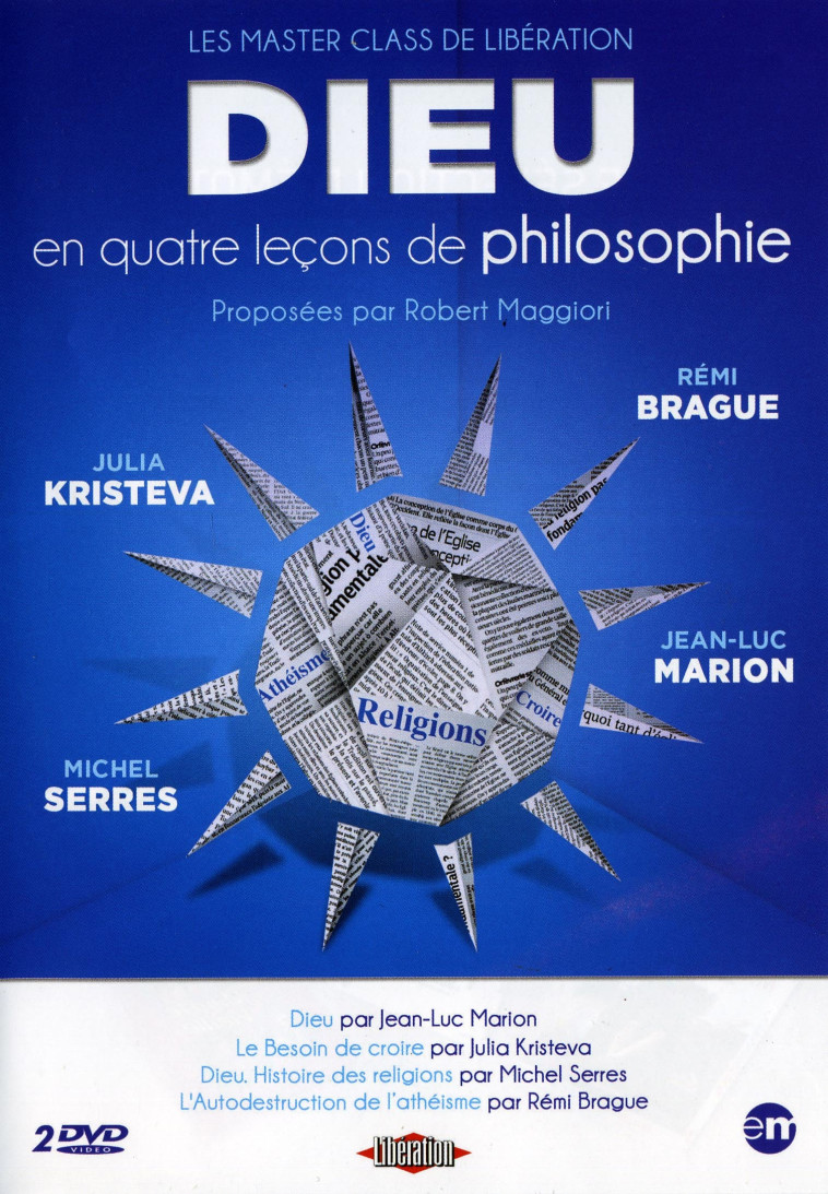 DIEU EN 4 LECONS DE PHILOSOPHIE - 2 DVD -  Pericard Caroline - MONTPARNASSE