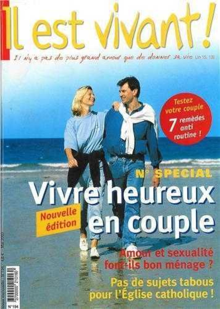 N°194  - Vivre heureux en couple -  Collectif - IL EST VIVANT