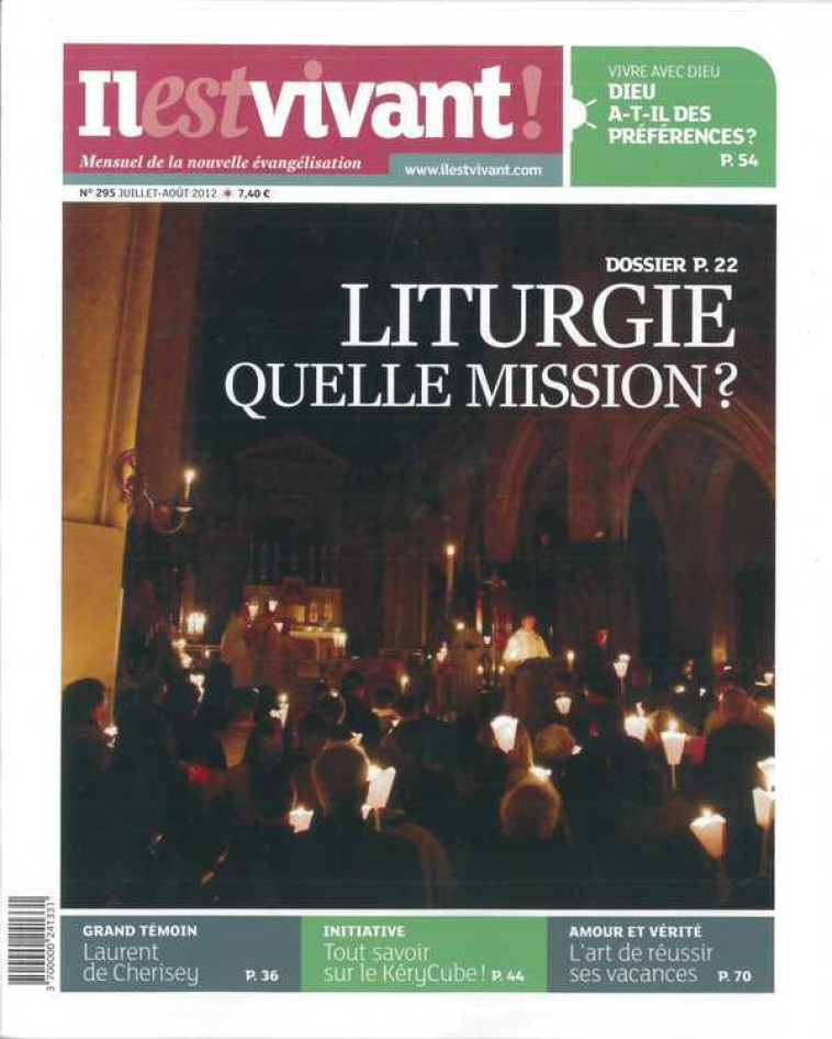 N°295 - Il est vivant Nlle formule - Eté 2012 - Liturgie quelle mission? -  Collectif - IL EST VIVANT