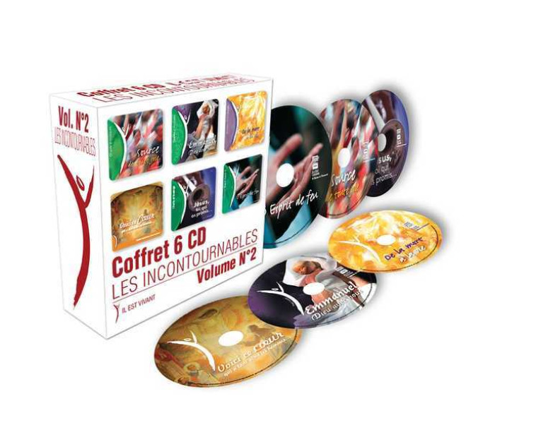 CD Il est vivant ! Coffret 6 CD Les incontournables - Volume 2 -  Collectif - EMMANUEL