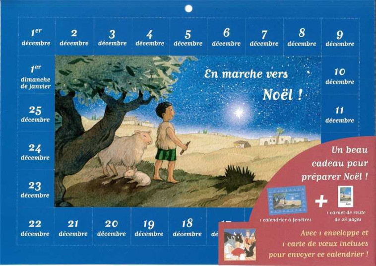 Calendrier de l'Avent En marche vers Noël -  Collectif, Anne-Sophie DROULERS - AQUARAILES