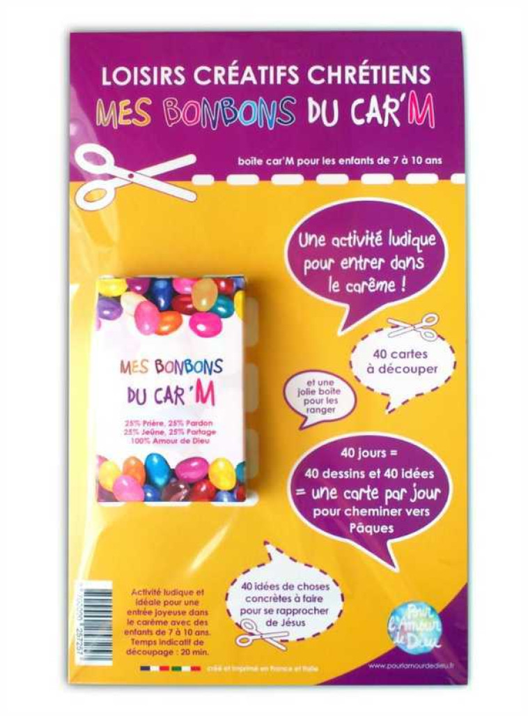 Mes bonbons du Car'M - Gaëlle ARNAUD - POUR AMOUR DIEU