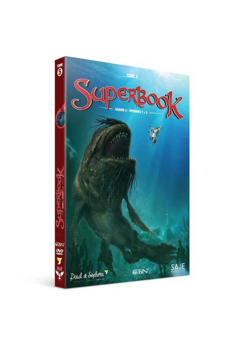 Superbook tome 5, saison 2 épisodes 1 à 3 - DVD -  BIBLE - SAJEPROD