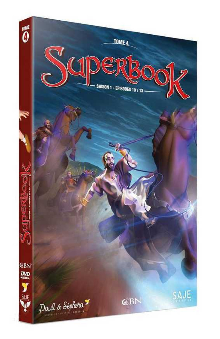 Superbook Tome 4 -  Saison 1- Episodes 10 à 13  - DVD -  Collectif - SAJEPROD