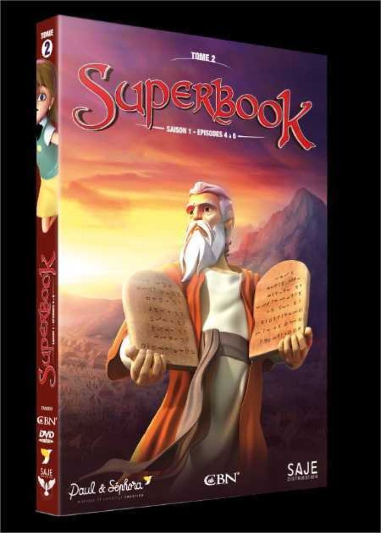 Superbook Tome 2 - Saison 1 - Episode 4 à 6 - DVD -  SUPERBOOK - SAJEPROD