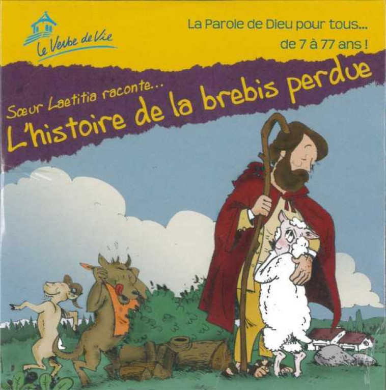 CD L'histoire de la brebis perdu raconté par Soeur Laetitia -  LAETITIA - VERBE DE VIE