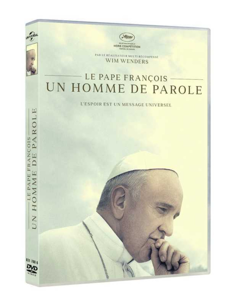 DVD Documentaire Pape François, un homme de parole par Wim Wenders - Wim WENDERS - UNIVERSAL PICT