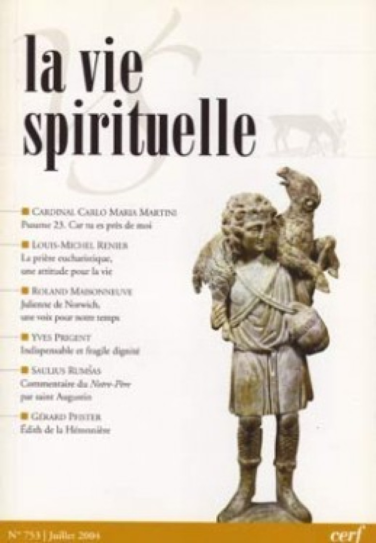 La Vie Spirituelle n° 753 - Collectif Collectif - CERF