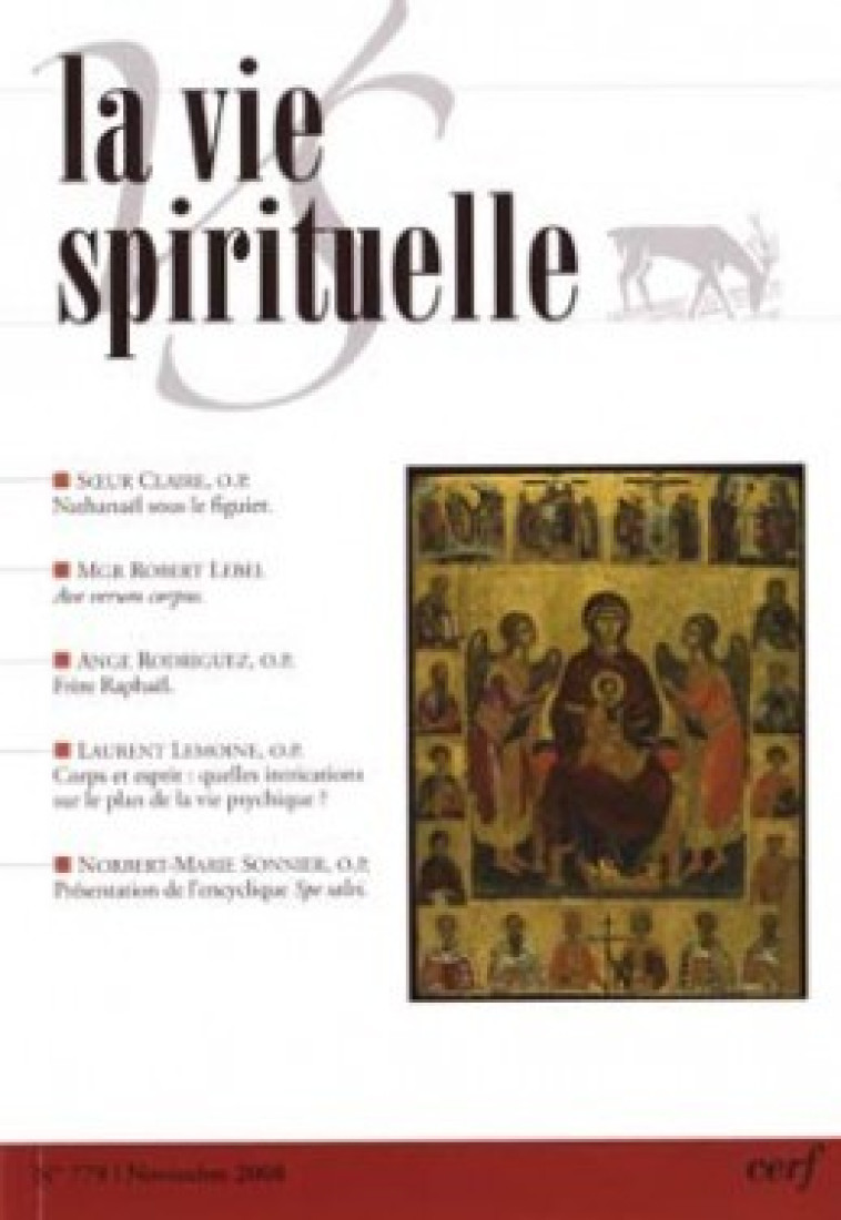 La Vie Spirituelle n° 779 - Collectif Collectif - CERF