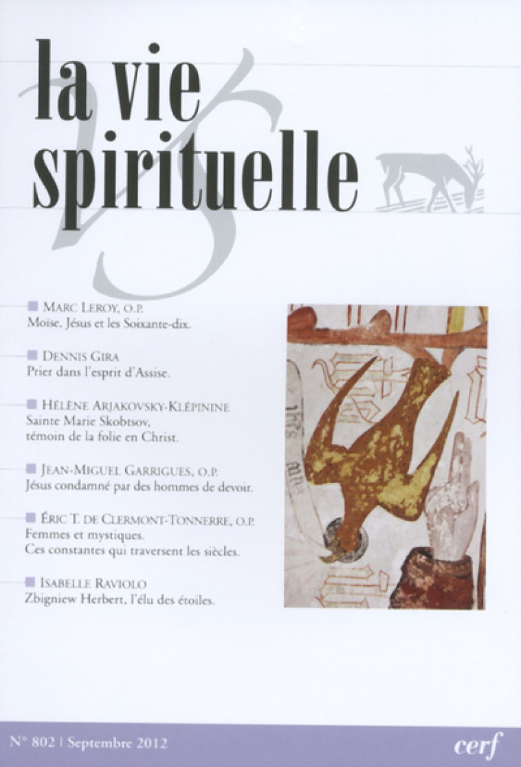 La Vie Spirituelle n° 802 - Collectif Collectif - CERF