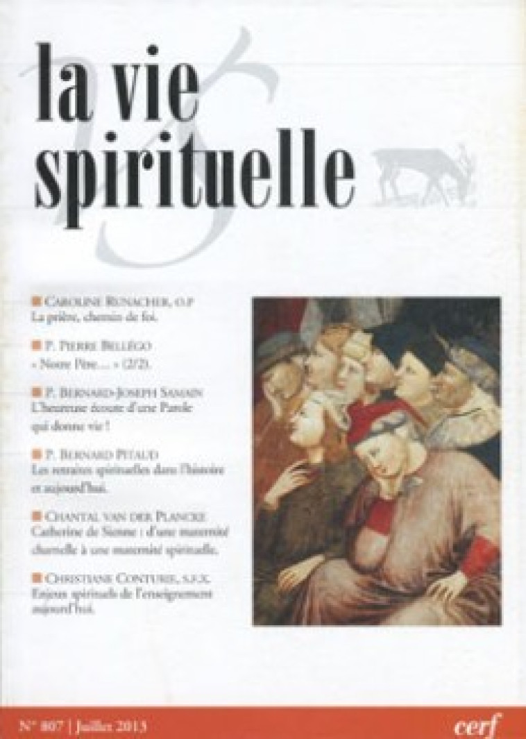 La Vie Spirituelle n° 807 - Collectif Collectif - CERF