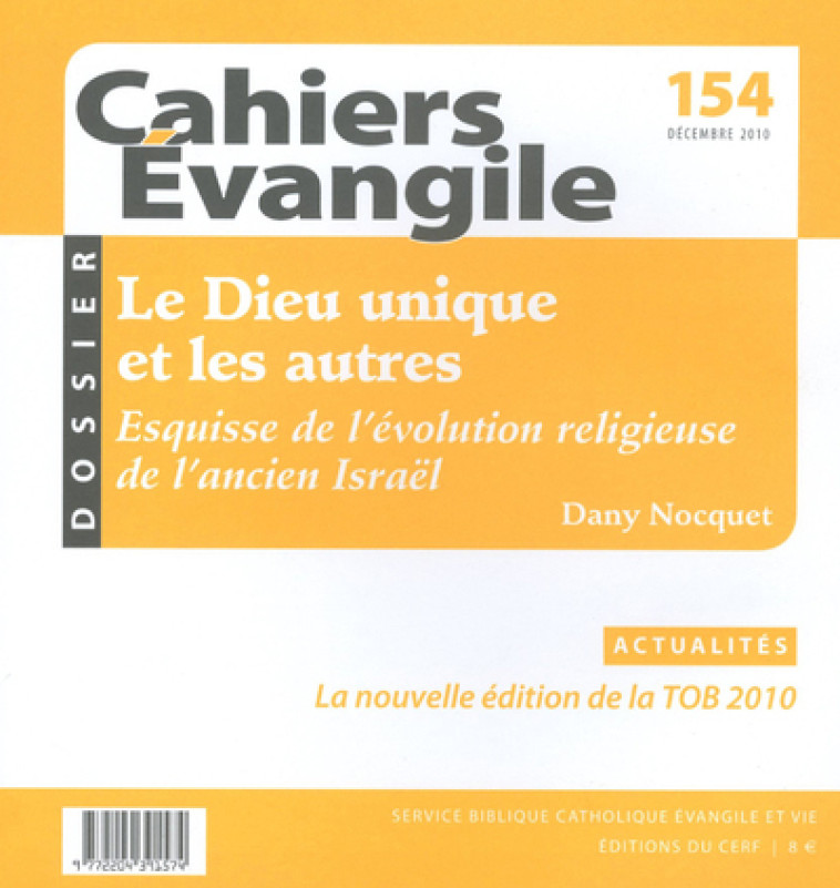 CE-154. LE DIEU UNIQUE ET LES AUTRES - Dany Nocquet,  NOCQUET DANY - CERF