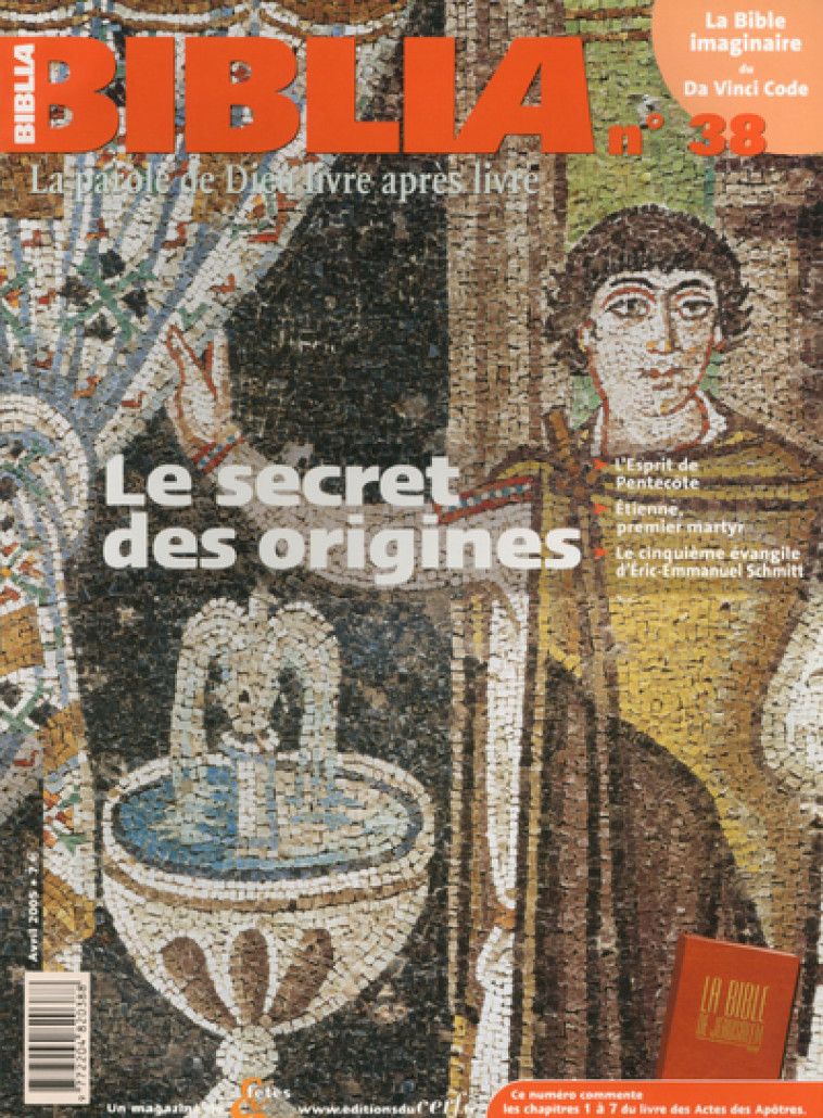 LE BIBLIA 38 - SECRET DES ORIGINES - Collectif Biblia Collectif Biblia,  Collectif biblia - CERF