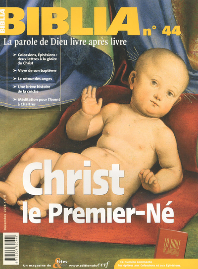 BIBLIA 44 - CHRIST, LE PREMIER-NE - Edouard Cothenet,  Cothenet edouard - CERF