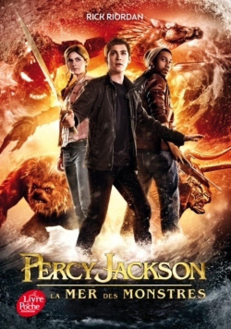 Percy Jackson - Tome 2 - La mer des monstres (édition avec affiche du film en couverture) - Rick Riordan, Mona de Pracontal - POCHE JEUNESSE