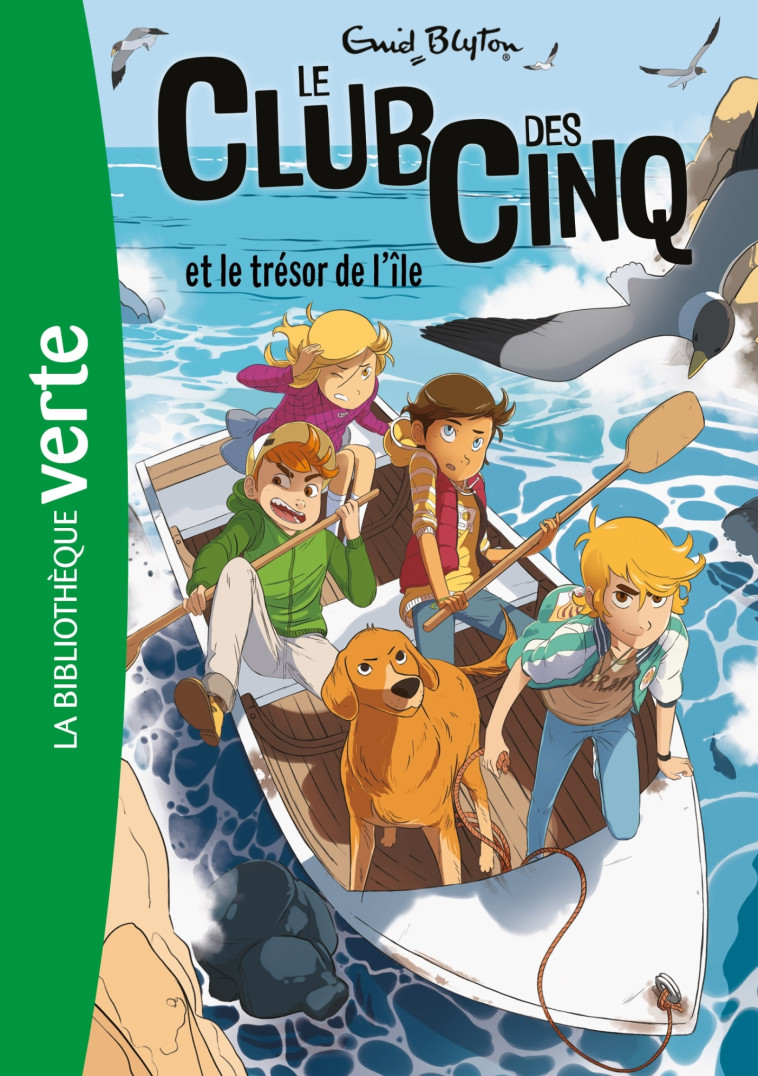 Le Club des Cinq 01 NED - Le Club des Cinq et le trésor de l'île - Enid Blyton - HACHETTE JEUN.