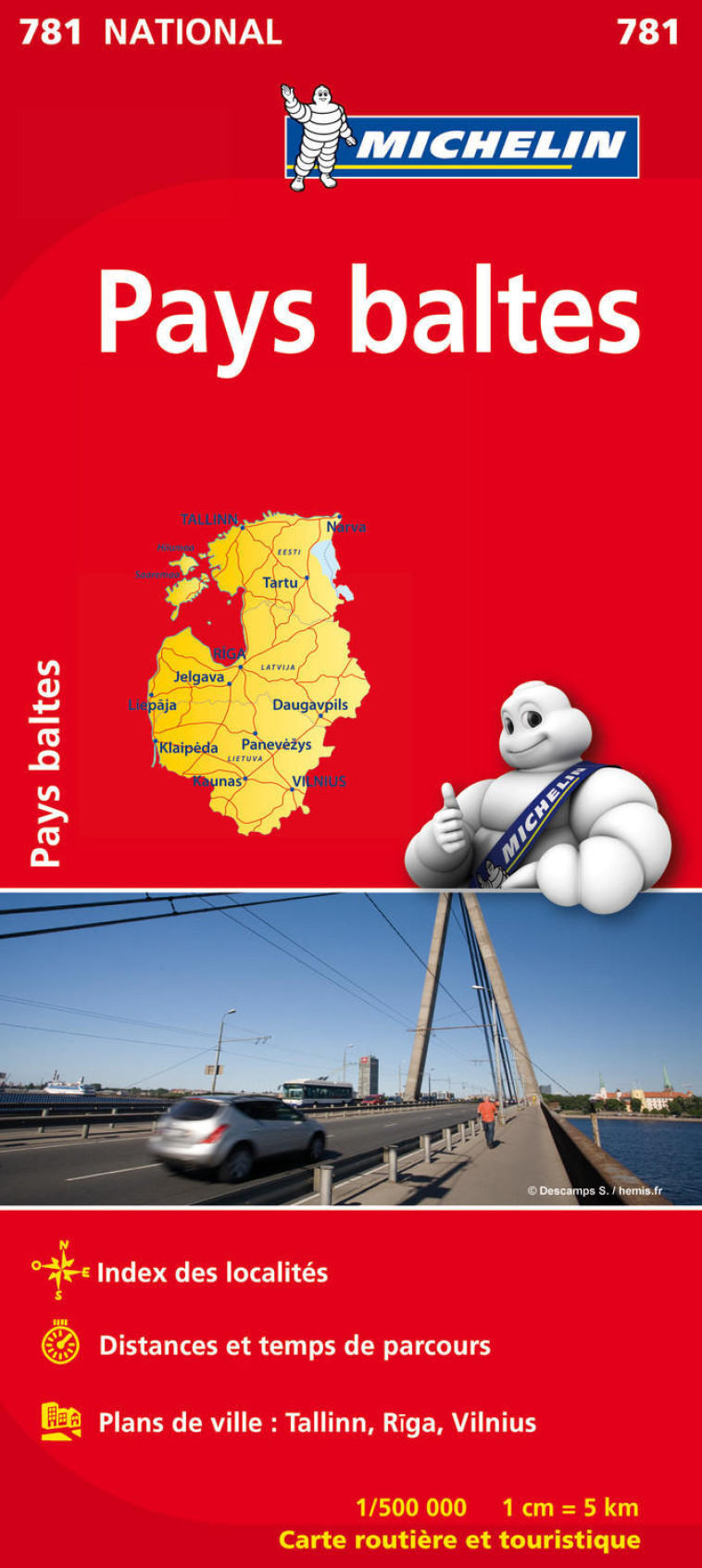 Carte Nationale Pays Baltes / Baltische Landen - XXX - MICHELIN