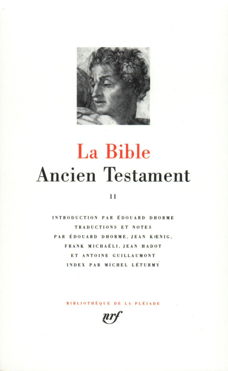 LA BIBLE : ANCIEN TESTAMENT (2) - ANONYME - GALLIMARD