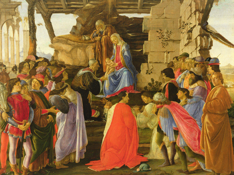 calendrier de l avent l adoration des mages - botticelli -  Botticelli sand - MINEDITION