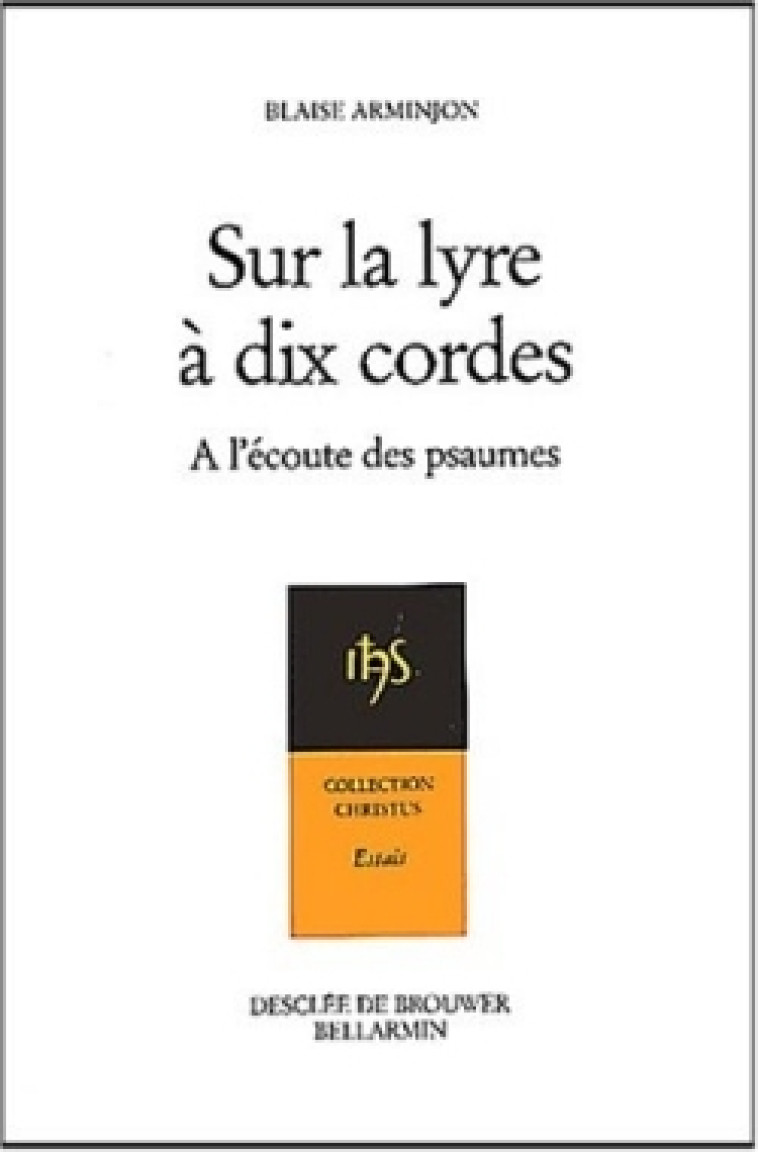 Sur la lyre à dix cordes - Blaise Arminjon - DDB