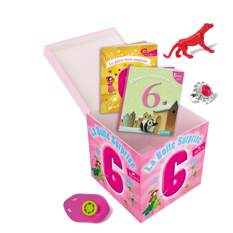 LA BOITE SURPRISE DE MES 6 ANS - FILLES - Collectif Collectif - FLEURUS