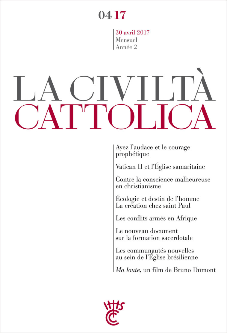 Civilta cattolica avril 2017 - Antonio Spadaro, sj - PAROLE SILENCE