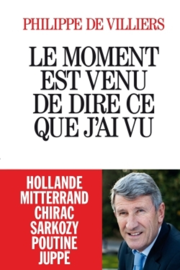 Le Moment est venu de dire ce que j'ai vu - Philippe Villiers - ALBIN MICHEL