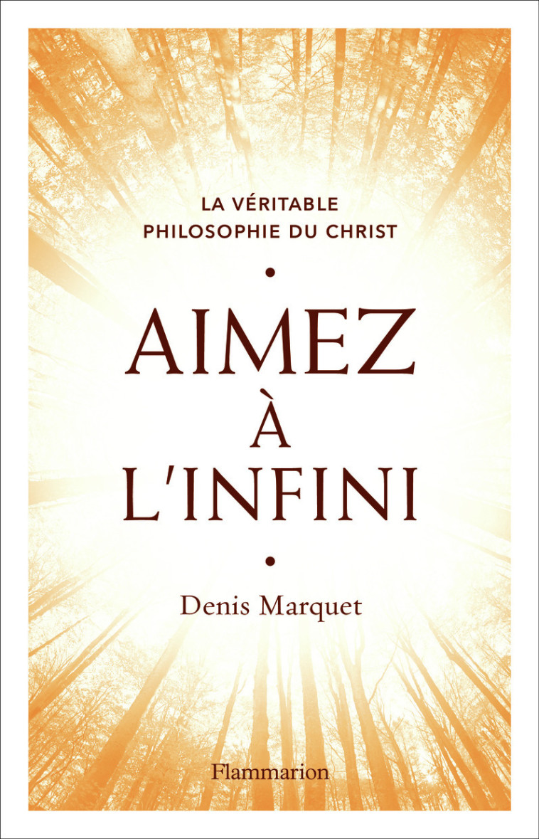 La Véritable Philosophie du Christ - Aimez à l'infini - Denis Marquet - FLAMMARION