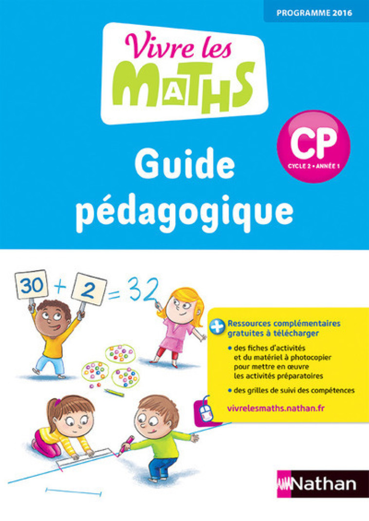 Vivre les maths Guide du maître CP - Jacqueline Jardy - NATHAN