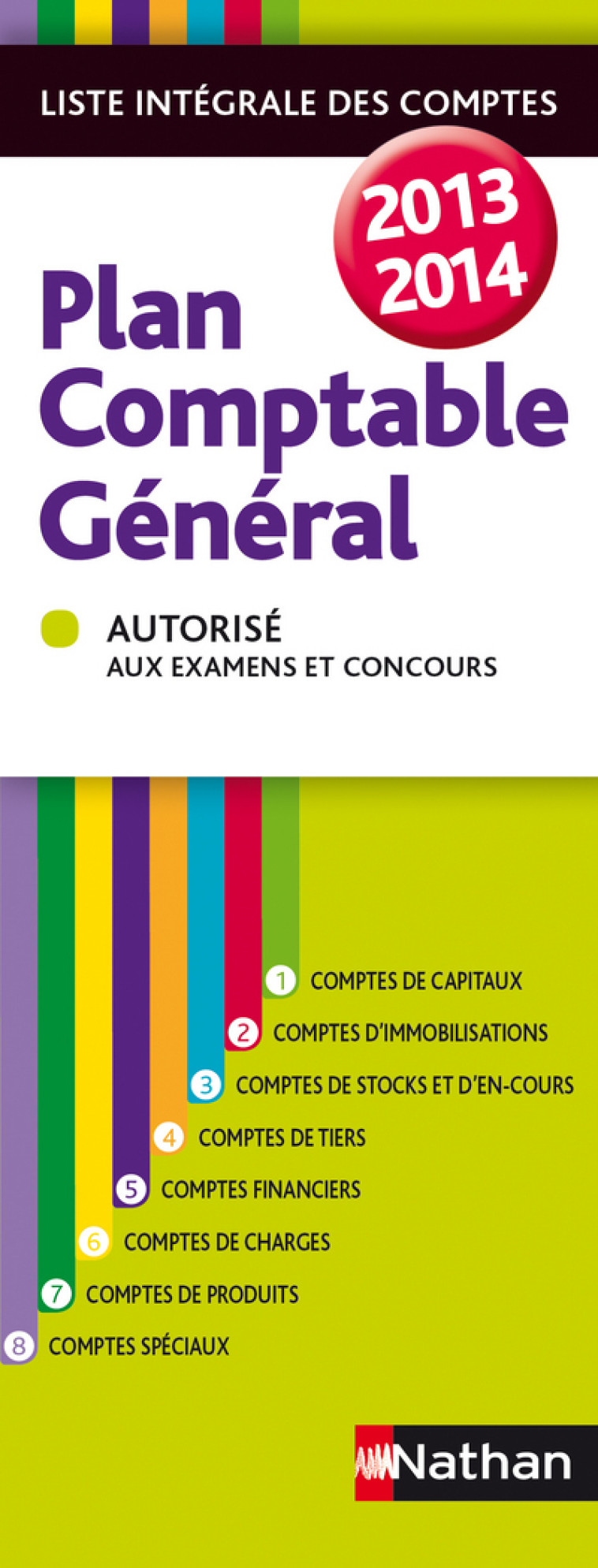 PLAN COMPTABLE GENERAL 2013/2014 -  Collectif - NATHAN