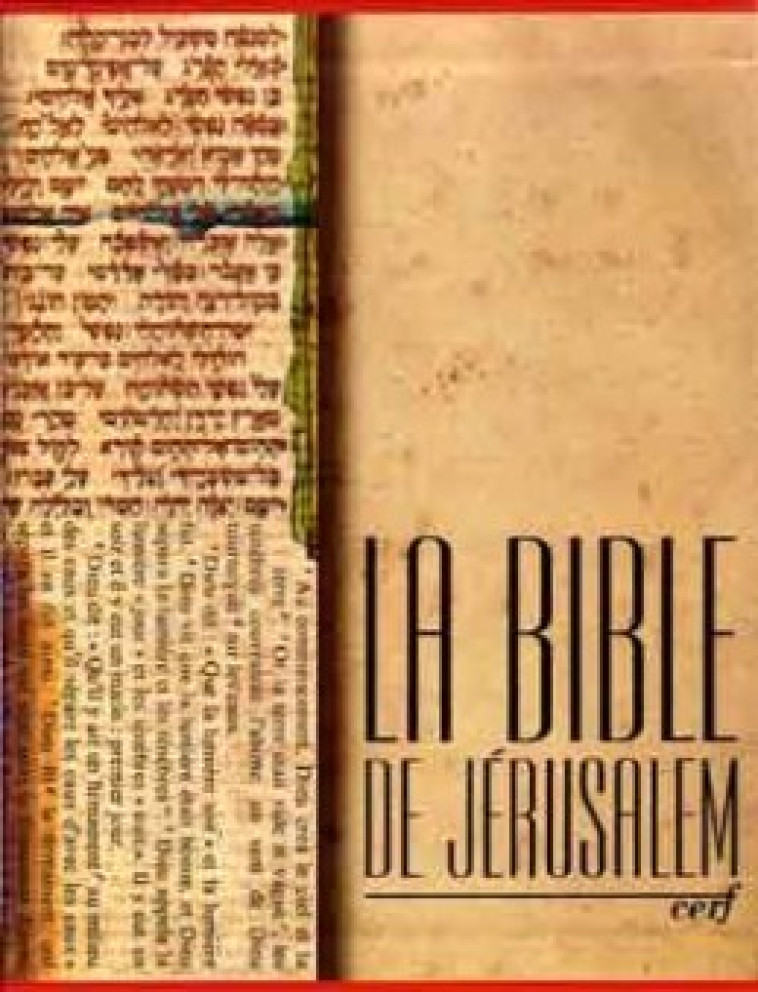 Bible de Jérusalem - Toile rouge -  Collectif - CERF