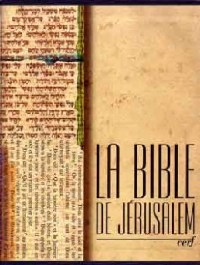 La Bible de Jérusalem - Major - Toile bleue -  Collectif - CERF