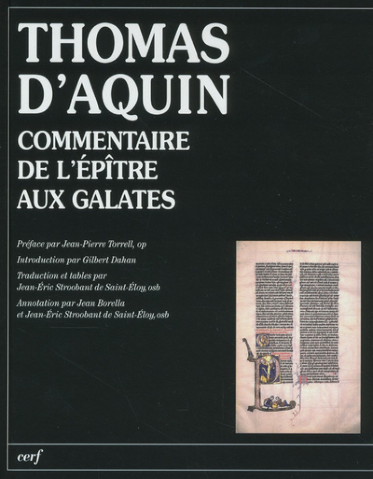 Commentaire de l'Épître aux Galates -  Thomas d'Aquin - CERF