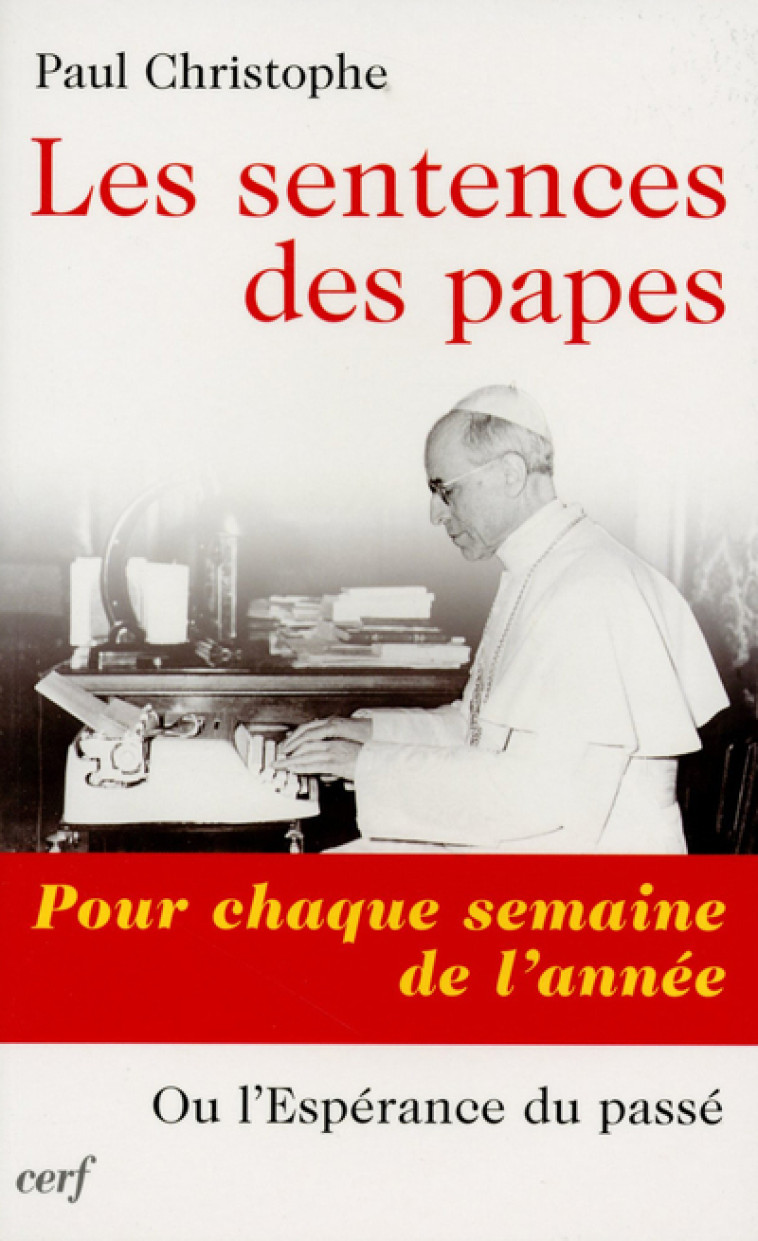 Les sentences des papes - Paul Christophe - CERF