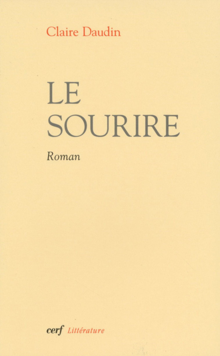 LE SOURIRE - Claire Daudin - CERF