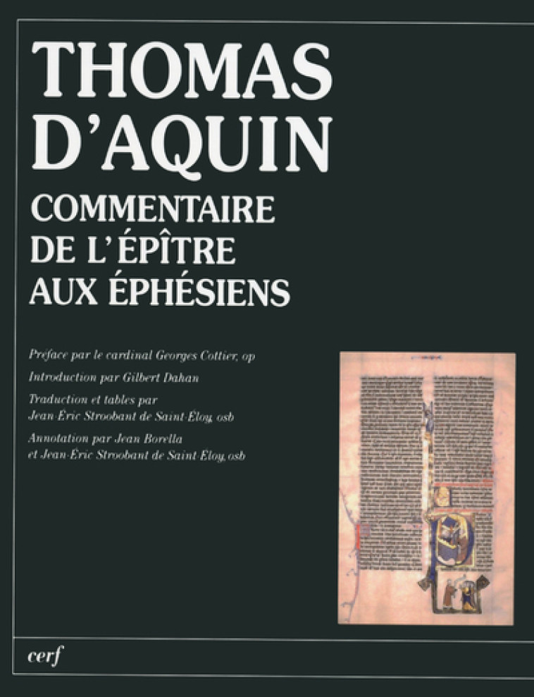 Commentaire de l'Épître aux Éphésiens -  Thomas d'Aquin - CERF