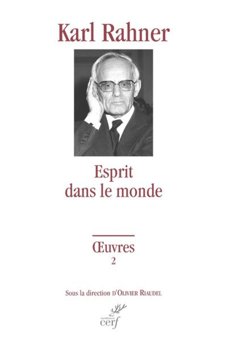 ESPRIT DANS LE MONDE - Karl Rahner - CERF