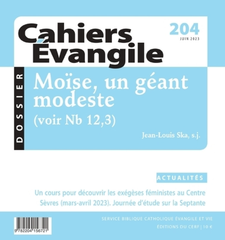 CAHIERS EVANGILE -  Collectif - CERF