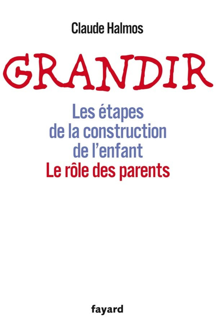 Grandir - Claude Halmos - FAYARD