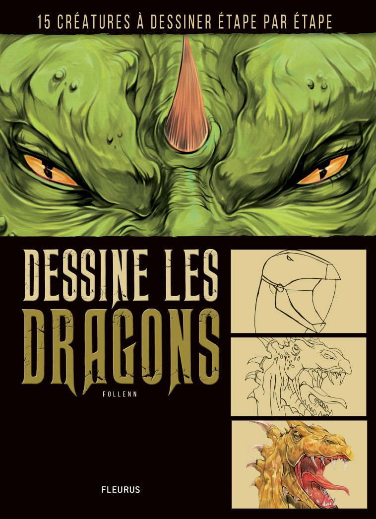 Dessine les dragons -  Follenn - FLEURUS