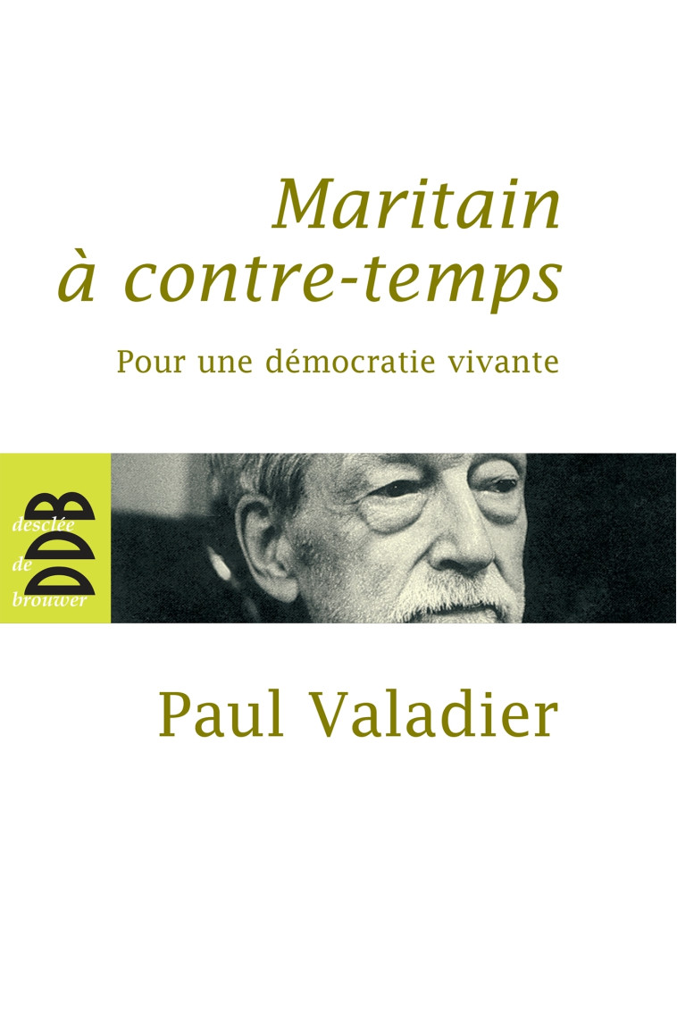 Maritain à contre-temps - Paul Valadier - DDB