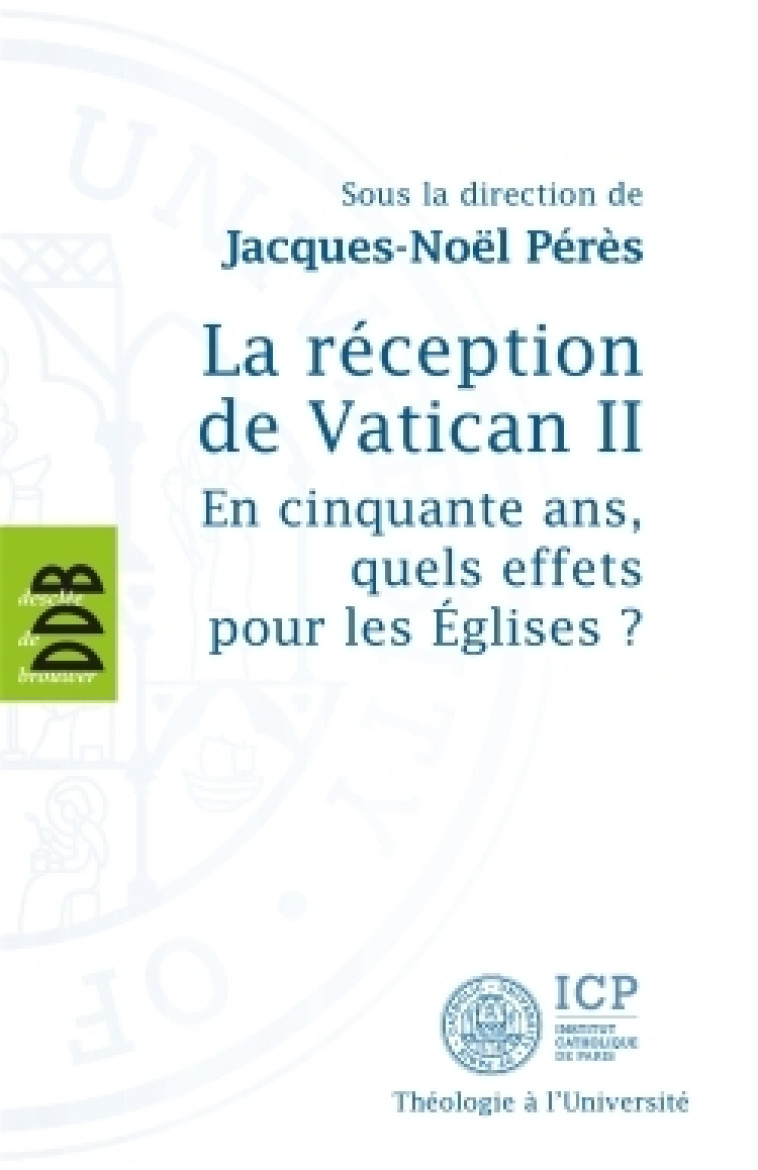 La réception de Vatican II -   - DDB