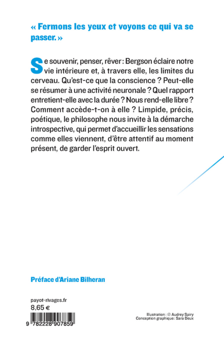 L'énergie spirituelle - Henri Bergson - PAYOT