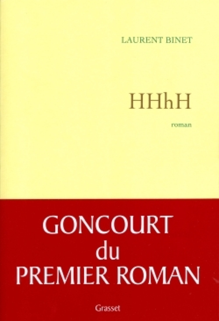 HHhH - Laurent Binet - GRASSET