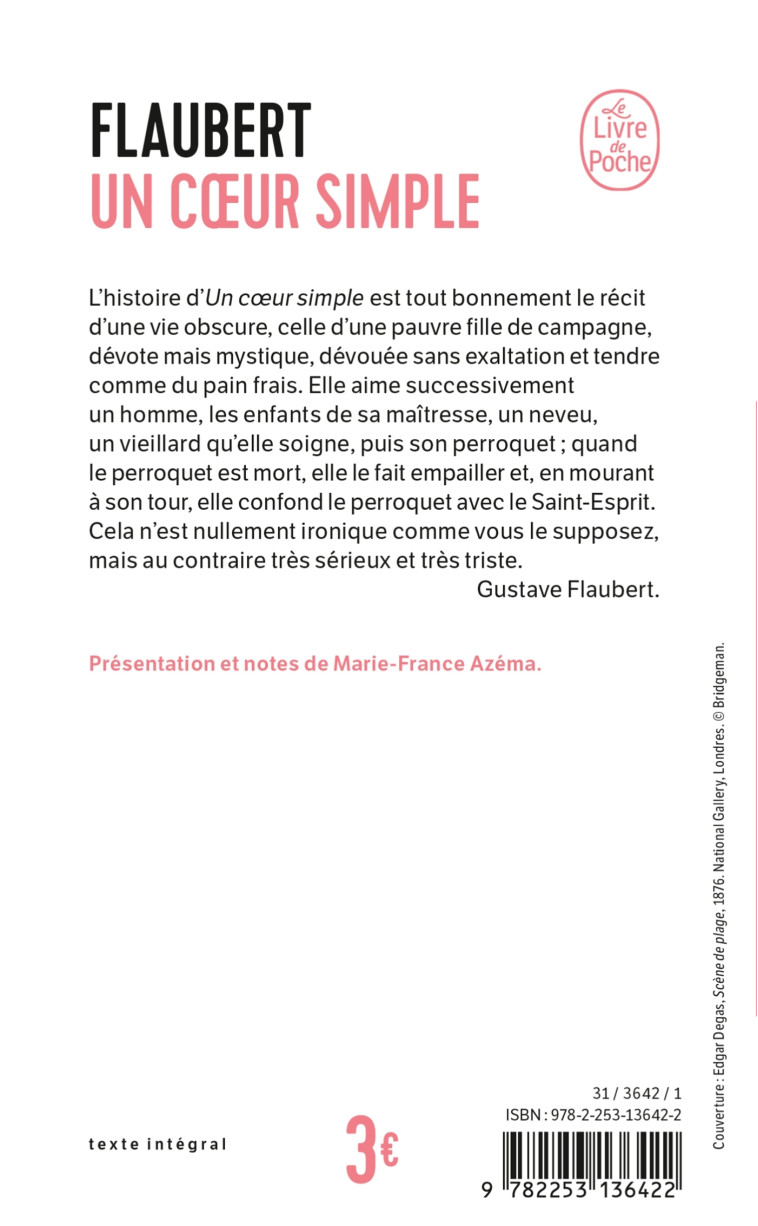 Un coeur simple - Gustave Flaubert - LGF