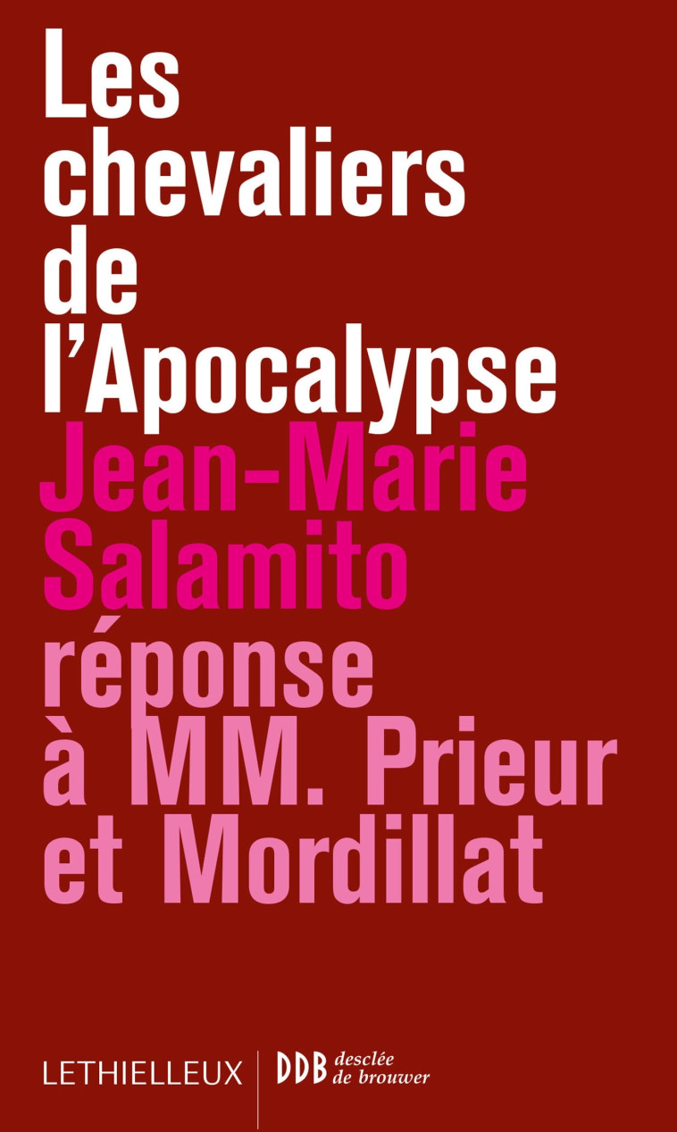 Les chevaliers de l'Apocalypse - Jean-Marie Salamito - LETHIELLEUX