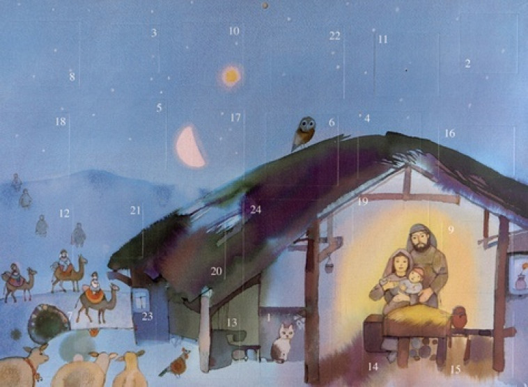 calendrier de l'avent creche de noel gantschev -  Gantchev ivan - MINEDITION